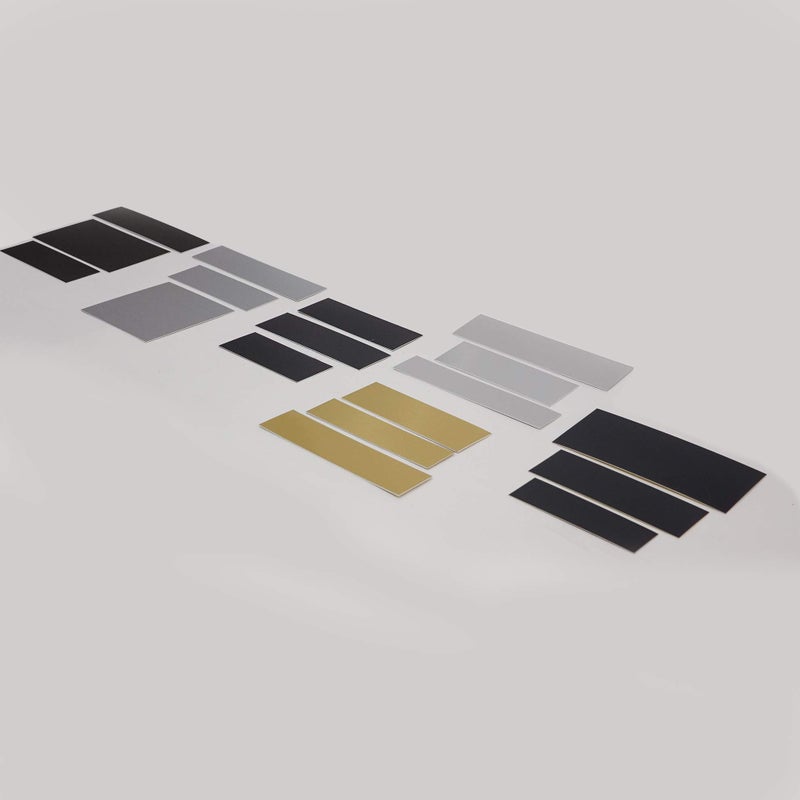 Custom Engraving Plates Laser Engraving Plate Assortment 20 Blank Variety Sample Set, Seven Types, 3 Colors - Image 4